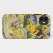 1187ティーカップのパンジー Case-Mate iPhoneケース (裏面(横))