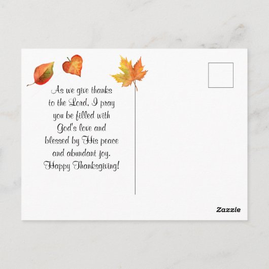 118:1彼は与え良いという主への詩篇 ポストカード (裏面)