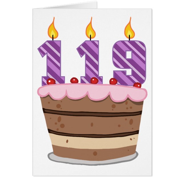 119歳お誕生日ケーキ (正面)
