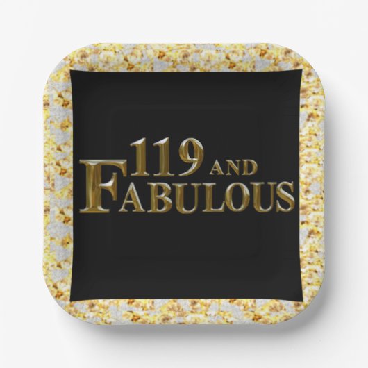 119歳の誕生日 ペーパープレート (正面)