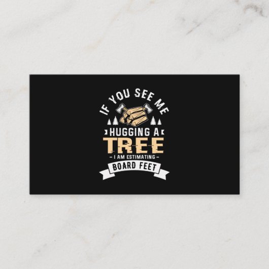11.もしあなたは私がボーを推定している木を抱きしめている見る 名刺 (正面)