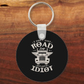 11.トラック運転手のためのトラックのトラック運転手 キーホルダー (正面)