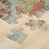 11.世界地図-世界の航空路 ジグソーパズル (側面)