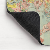 11.世界地図-世界の航空路 マウスパッド (コーナー)