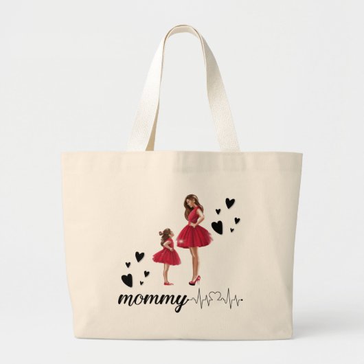 11.母の日ギフトアイディア,母のための誕生日ギフト ラージトートバッグ (正面)