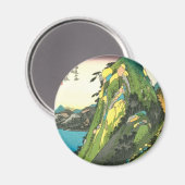 11.箱根宿、広重箱根宿、広重、浮世絵 マグネット (正面/裏面)