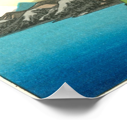 11. 箱根宿, 広重 ポスター (角)