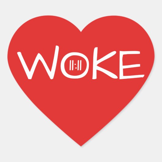 11:11の明白な赤を目覚めさせました ハートシール (正面)