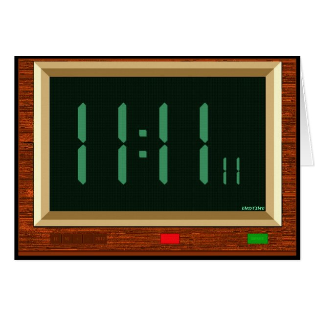 11:11の時計の"後で捕獲物Ya! " (正面横)