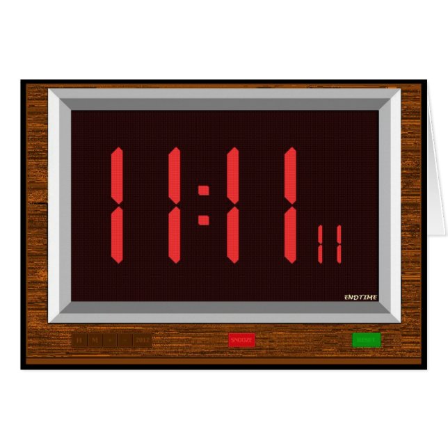 11:11の時計の"後で捕獲物Ya! " (正面横)