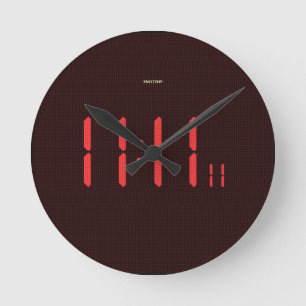 11:11の時計 ラウンド壁時計
