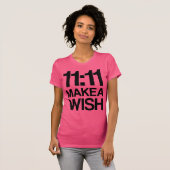 11:11は願いを作ります Tシャツ (正面フル)