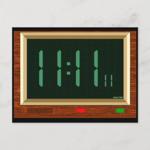 11:11時計はがき ポストカード