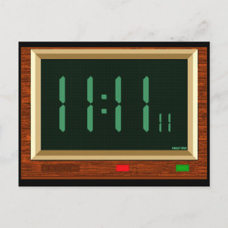 11:11時計はがき ポストカード