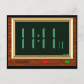 11:11時計はがき ポストカード (正面)