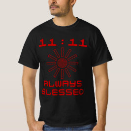 11:11 いつも祝福されています Tシャツ