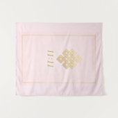 11:11 Eternal Knot Pink Wall Tapestry  タペストリー (正面(横))