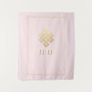 11:11 Eternal Knot Pink Wall Tapestry  タペストリー