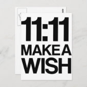 11:11 MAKE A WISHポストカード ポストカード (正面/裏面)