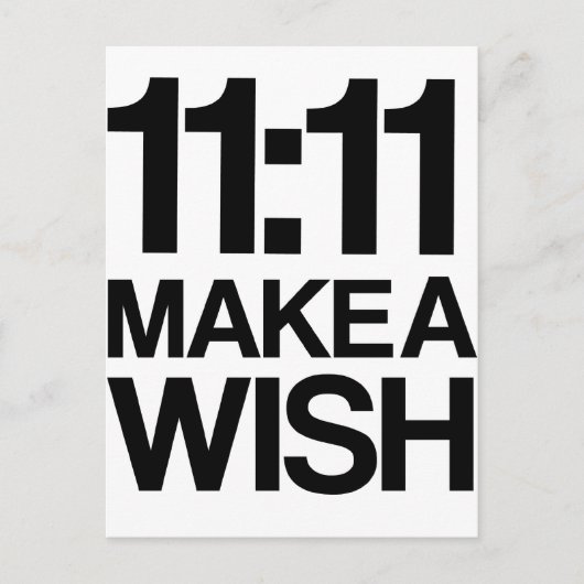 11:11 MAKE A WISHポストカード ポストカード (正面)