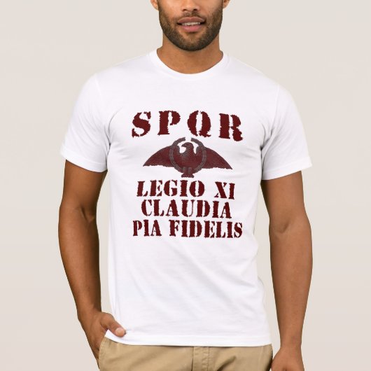 11 Claudiusの第11忠節な軍隊-ローマのワシ Tシャツ (正面)