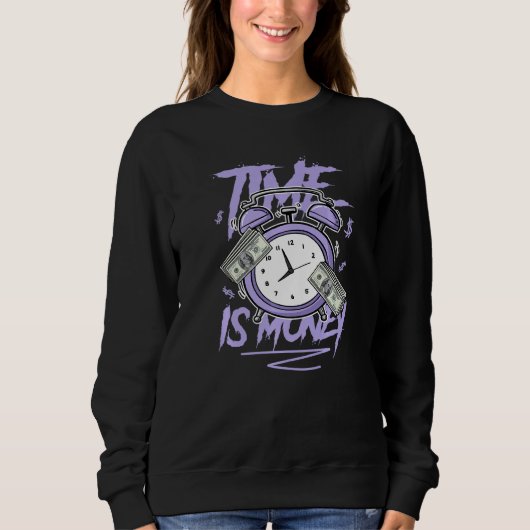 11 Low Pure Violet Tee Timeはマネーシューズ純粋Vi スウェットシャツ (正面)