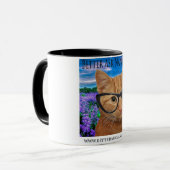 11 oz白いマグカップと黒のインテリア、より良いna マグカップ (正面左)