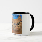 11 oz白いマグカップと黒のインテリア、より良いna マグカップ (正面右)