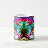 11 OZ —抽象芸術・アカラフルート・コーヒー・マグカップ コーヒーマグカップ (中央)