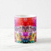 11 OZ—抽象芸術・アート コーヒーマグカップ (中央)