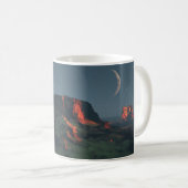 11 oz mug with (Desert Monuments" image コーヒーマグカップ (正面右)