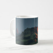 11 oz mug with (Desert Monuments" image コーヒーマグカップ (正面左)