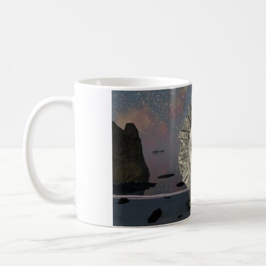 11 oz mug with "Portal in Time" image コーヒーマグカップ (左)