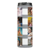 11 photo collage initials grey white タンブラー (裏面)