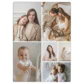 11 Photo Collage Template Personalized クリップボード (裏面)