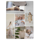 11 Photo Collage Template Personalized クリップボード (正面)