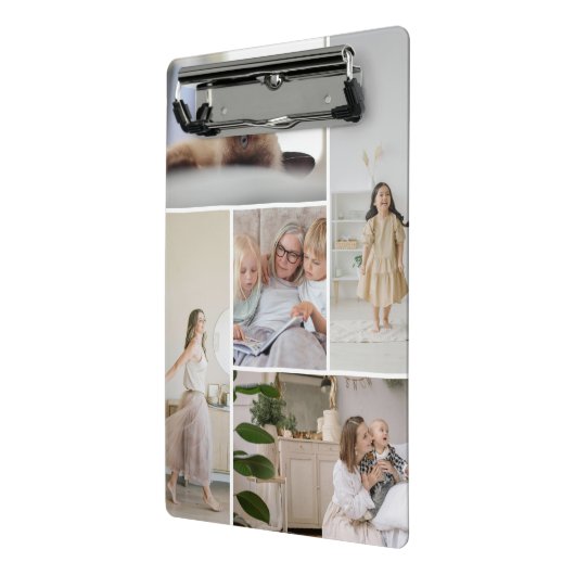11 Photo Collage Template Personalized ミニクリップボード (アングル2)