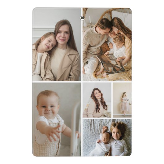 11 Photo Collage Template Personalized ミニクリップボード (裏面)
