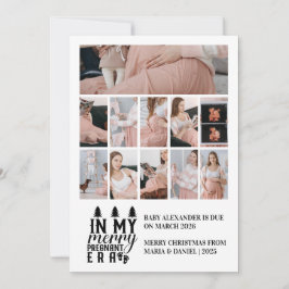 11 Photo In My Merry Pregnant Era Christmas シーズンカード