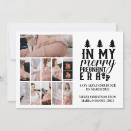 11 Photo In My Merry Pregnant Era Christmas シーズンカード