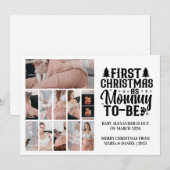 11 Photo Mommy to be Christmas Pregnancy  シーズンカード (正面/裏面)