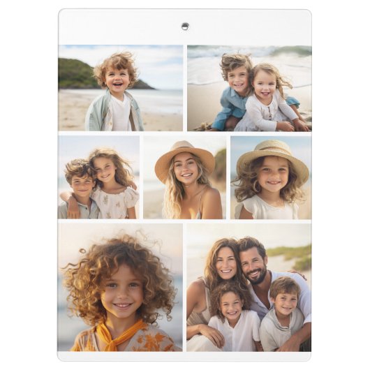 11 Photos - 4 Front, 7 Back - Black Text on White クリップボード (裏面)