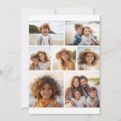 11 Photos - 4 Front, 7 Back - Black Text on White 招待状 (裏面)