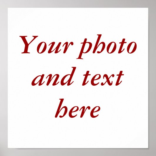 11"x11"キャンバパーソナライズされたス ポスター (正面)