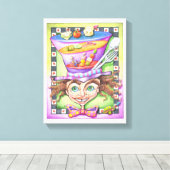 11"X14" CANVAS PRINT -不機嫌プラッタ キャンバスプリント (インサイチュ (ウッドフロア))