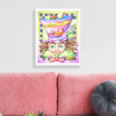 11"X14" CANVAS PRINT -不機嫌プラッタ キャンバスプリント (インサイチュ (リビング))