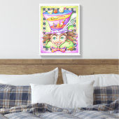 11"X14" CANVAS PRINT -不機嫌プラッタ キャンバスプリント (インサイチュ (寝室))