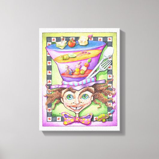 11"X14" CANVAS PRINT -不機嫌プラッタ キャンバスプリント (正面)