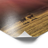 11"x8.5"フォトプリント || Red Dawn Elk フォトプリント (角)