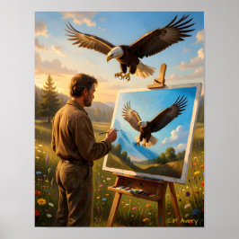 11 X 14 Downloadable The Artist Eagle ポスター